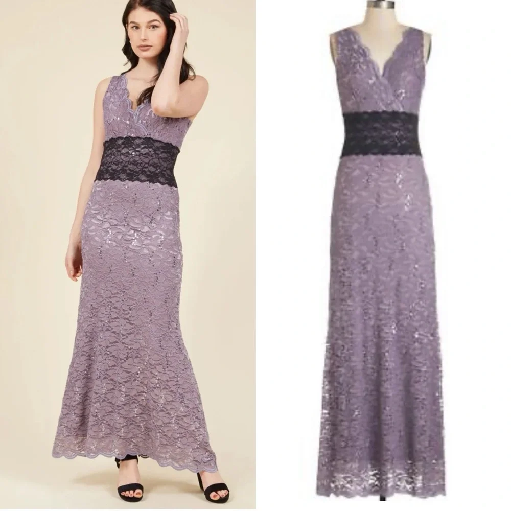 Dusky Dreaming purple maxi dress - Picture 2 of 10